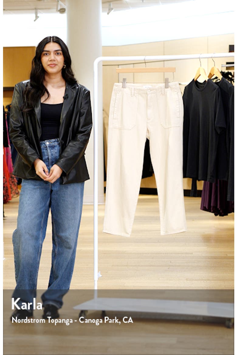Kirby Button Fly Crop Flare Jeans video