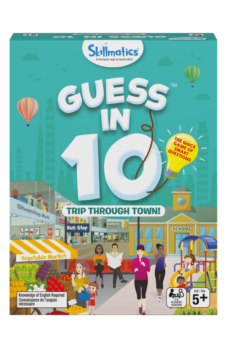 Spin Master Guess in 10 Trip Through Town Game, Main, color,