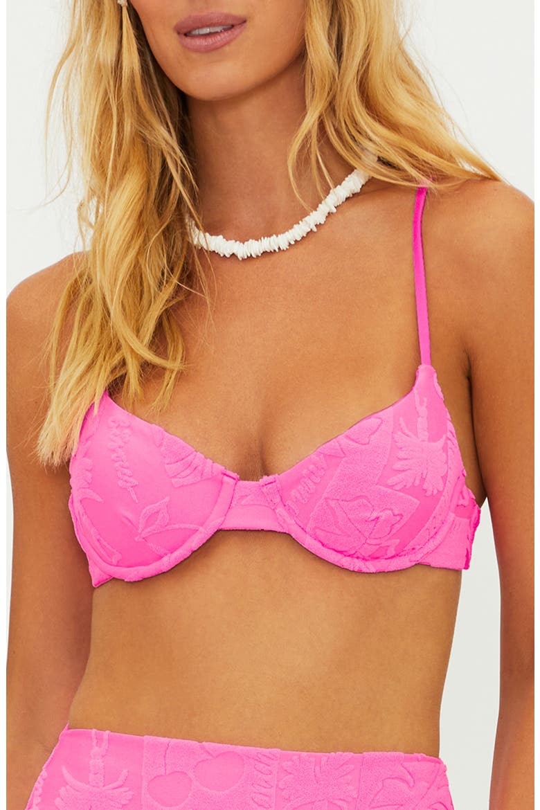 Camilla Underwire Bikini Top, Main, color, STRAWBERRY