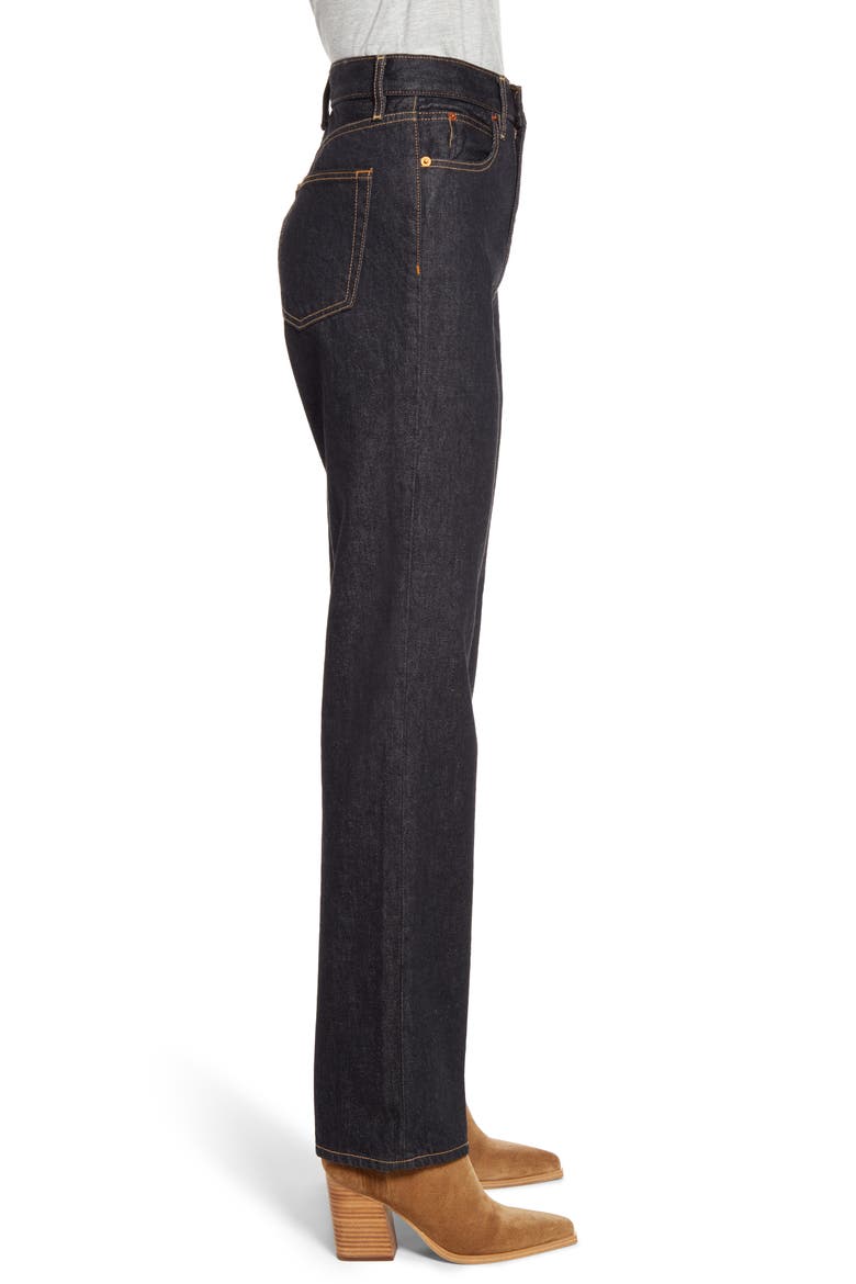 London High Waist Straight Leg Jeans, Alternate, color, EMPTY SKY