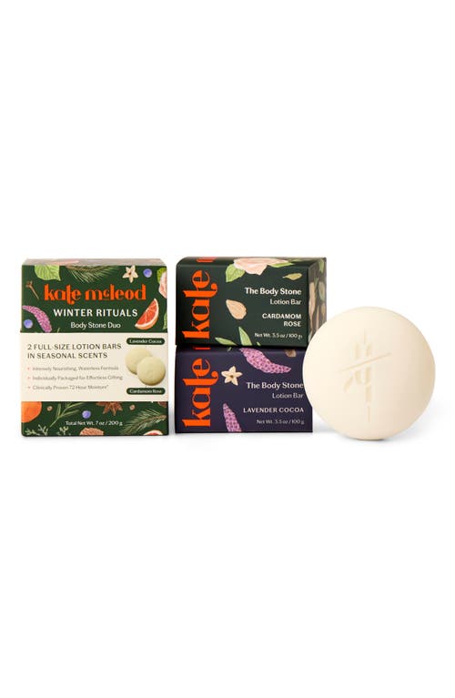 Kate Mcleod Winter Rituals Body Stone Duo $76 Value In Multi