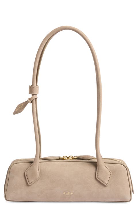 Le Teckel Small Nubuck Leather Shoulder Bag