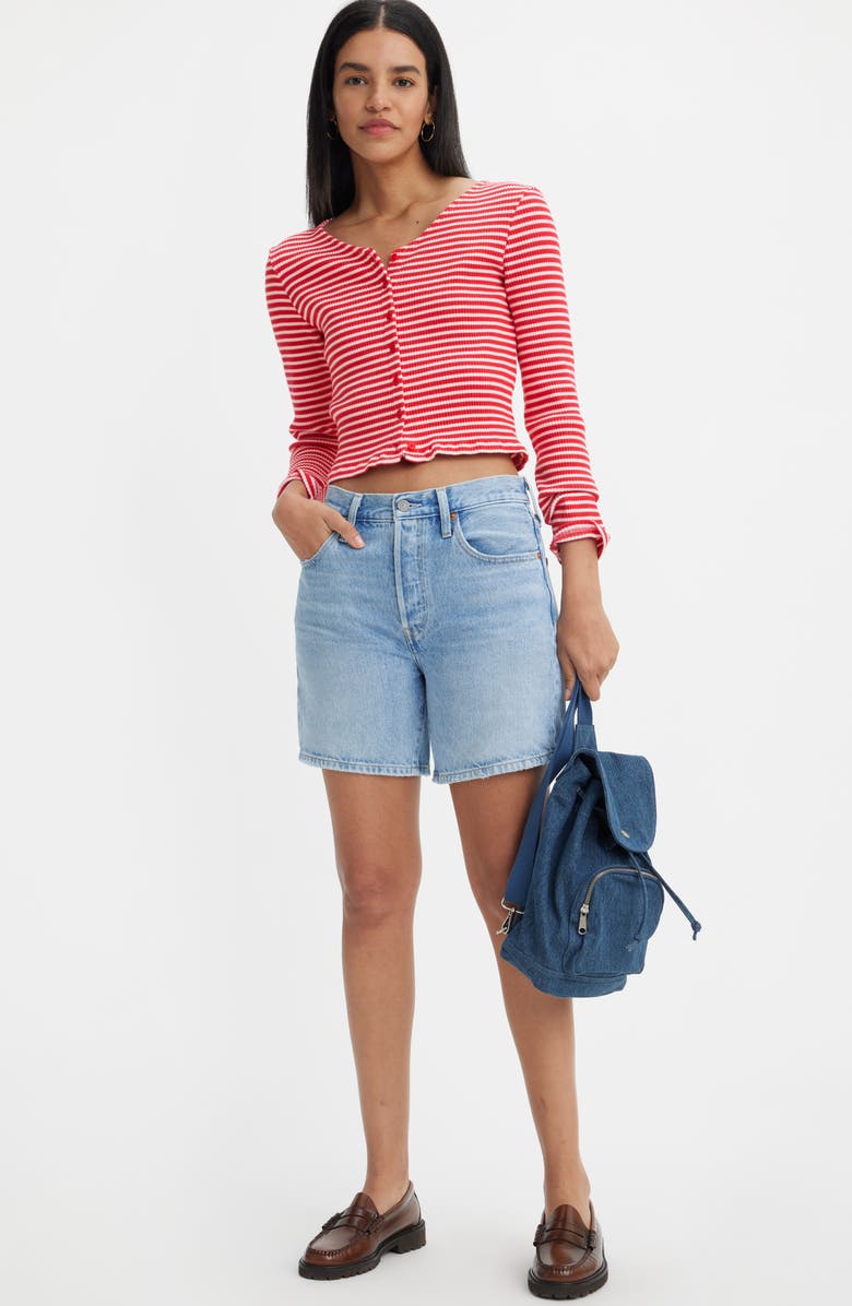 Levi's<sup>®</sup> 501<sup>®</sup> High Waist Mid Thigh Denim Shorts, Alternate, color, Ojai Luxor Last Short