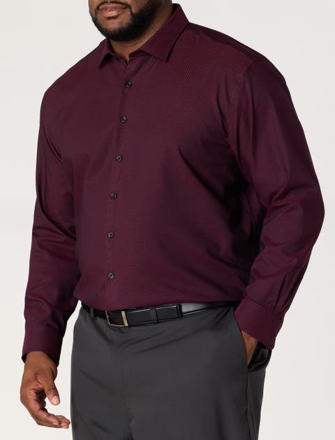 Big & Tall Textured Wrinkle-Free Dress Shirt