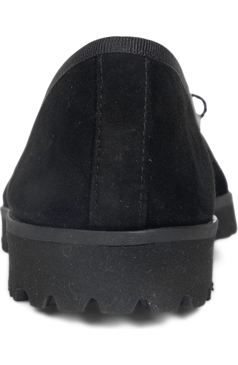 PAUL MAYER Bravo Lug Sole Ballet Flat, Alternate, color, Black Suede