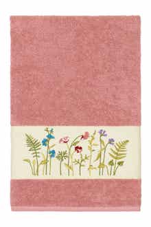 Linum Home Textiles Serenity Embellished Bath Towel - Tea Rose