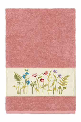 Linum Home Textiles Serenity Embellished Bath Towel - Tea Rose