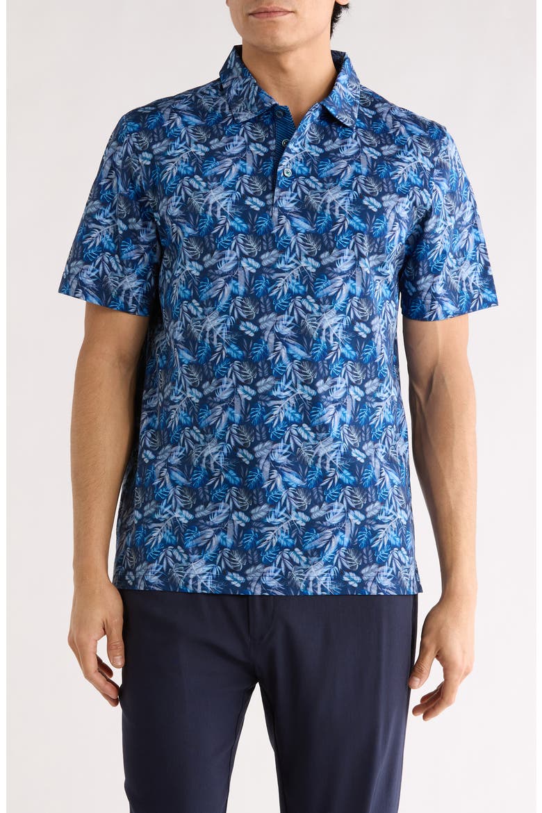 Myron OoohCotton® Short Sleeve Button-Up Shirt, Main, color, NIBL