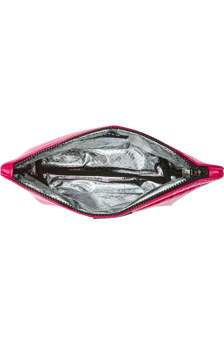 THINK ROYLN Travel Trio Organizational Pouches, Alternate, color, Smokey Leopard, Glossy Fuchsia