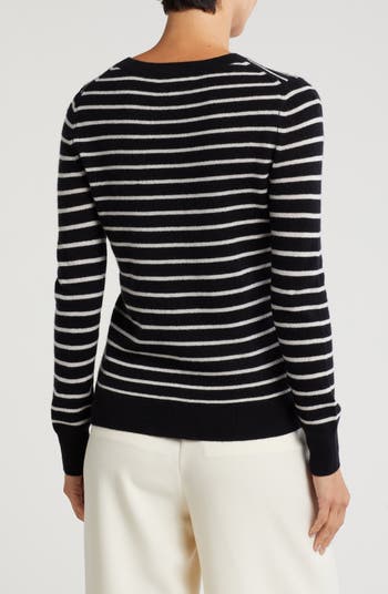 Striped Halogen Cashmere Sweaters Halogen Womens Knitted Striped