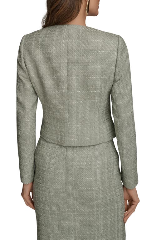 Donna Karan New York Button Front Tweed Jacket In Multi