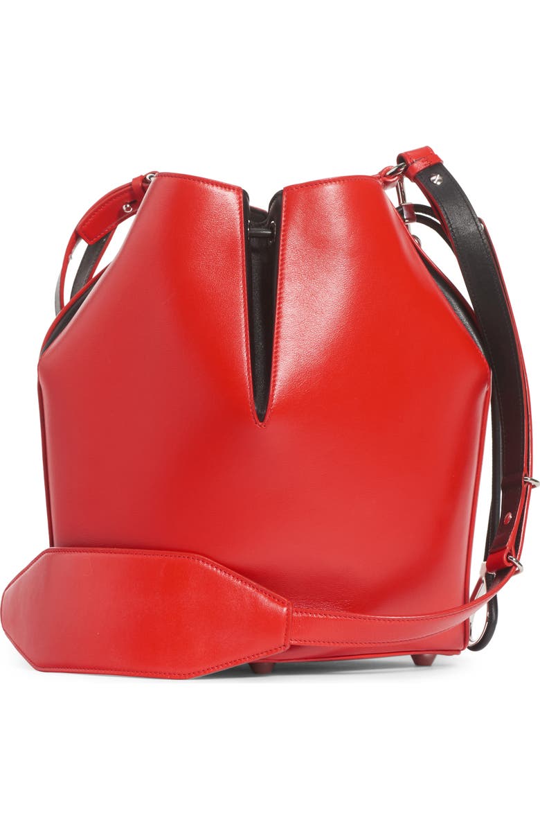 McQueen Alexander McQueen Leather Bucket Bag, Alternate, color,