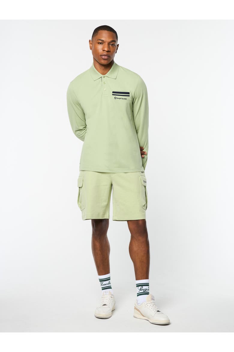 Dario Long Sleeve Polo, Alternate, color, RESEDA