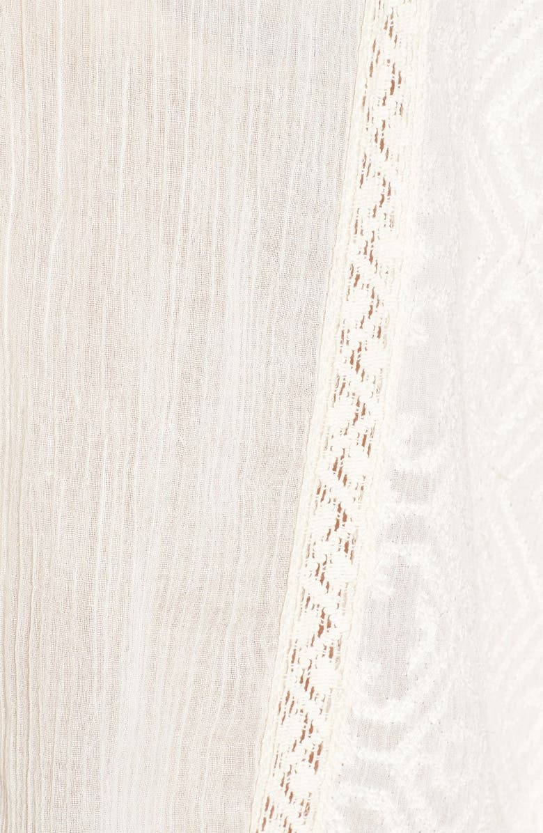 PAIGE 'Deandra' Embroidered Cotton Top, Alternate, color, 