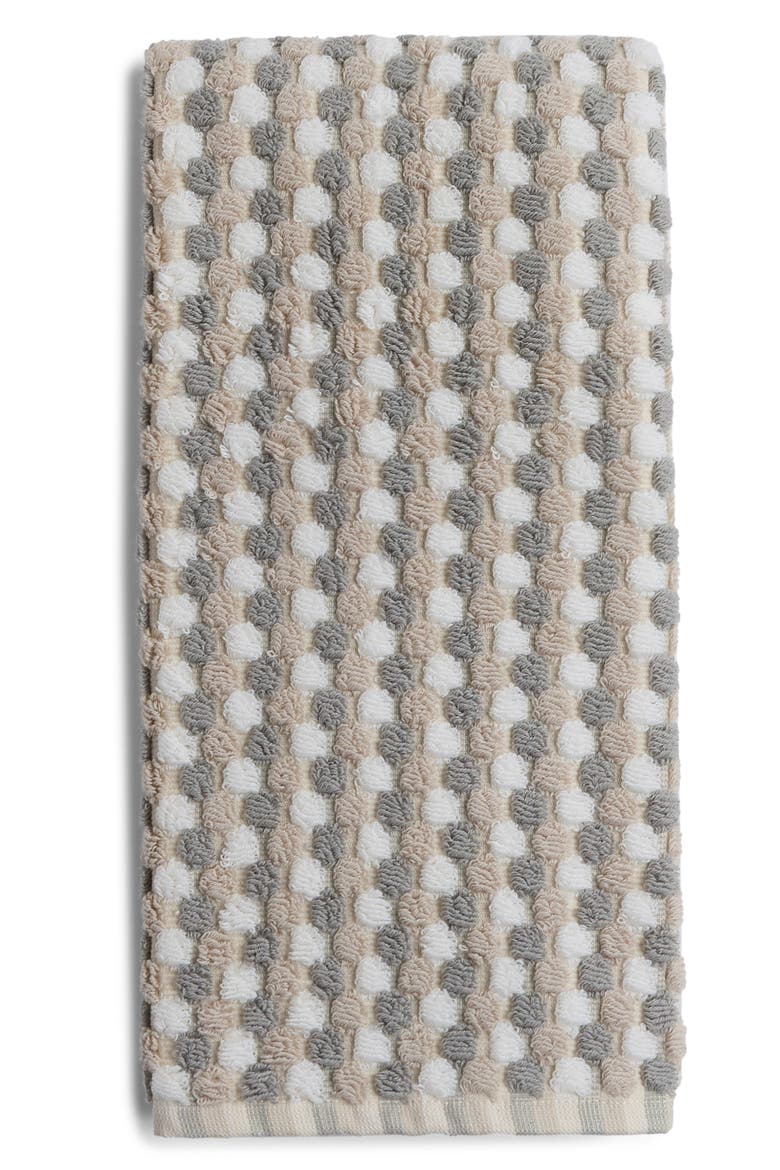 Mosaic Organic Cotton Towel (Nordstrom Exclusive), Alternate, color, BONE/WHITE/GREY