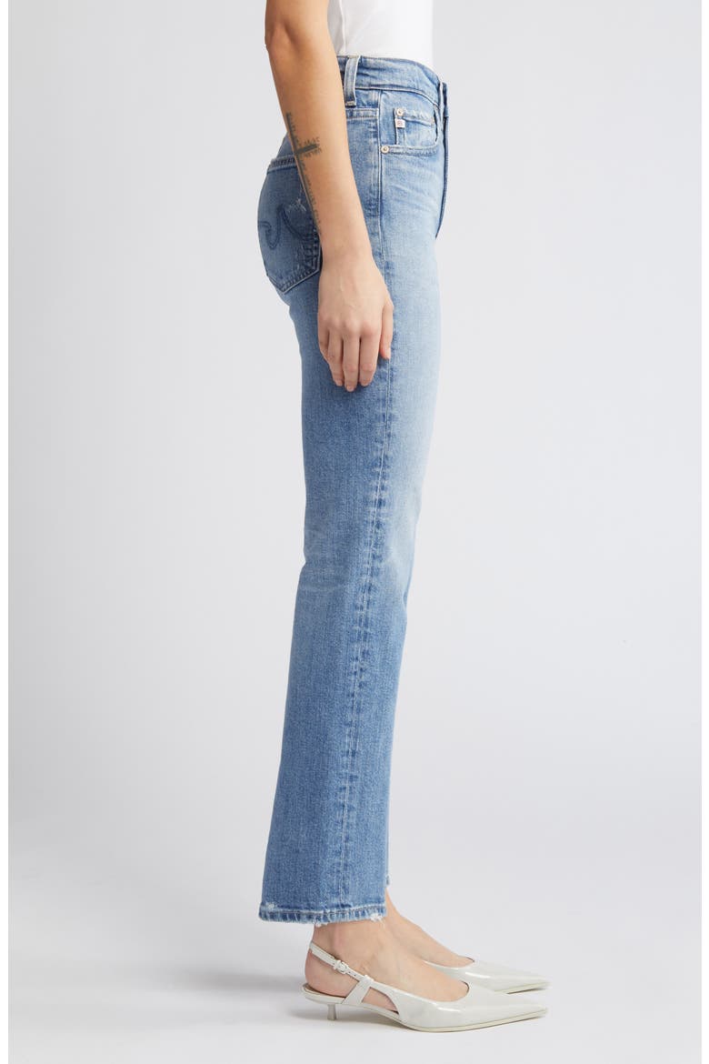 Saige High Waist Straight Leg Jeans, Alternate, color, 19 YEARS SUBURBIA