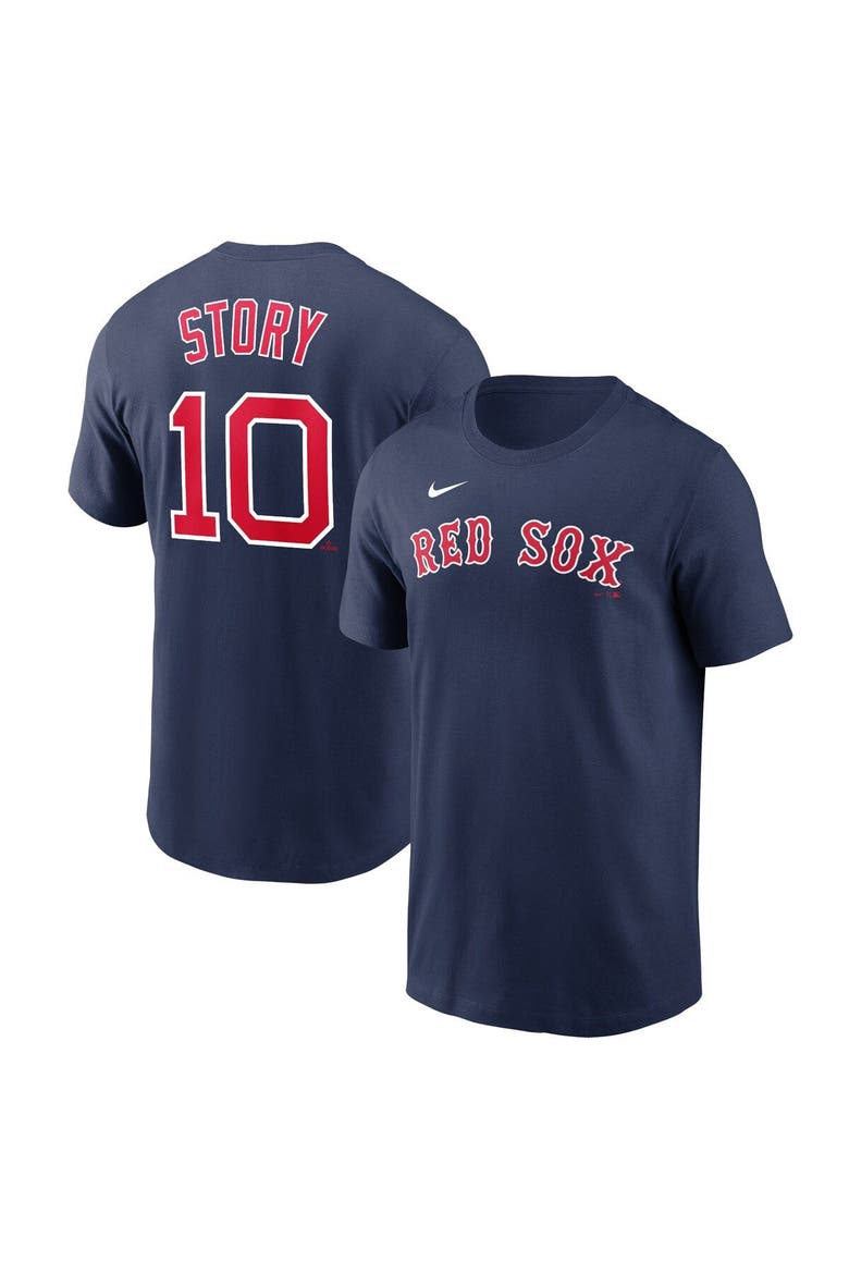 Men's Nike Trevor Story Navy Boston Red Sox Name & Number T-Shirt, Main, color, Navy