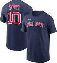 Nike Men's Nike Trevor Story Navy Boston Red Sox Name & Number T-Shirt
