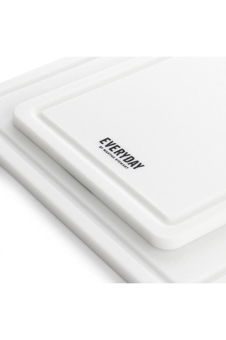Fayer 2 Piece Polypropylene 16in and 12in Cutting Board Set, Alternate, color, White