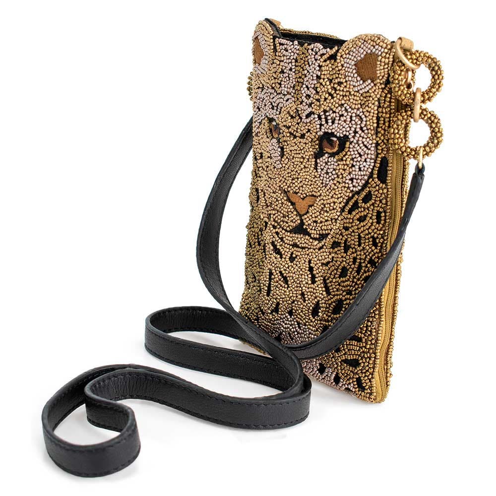 Mary Frances Accessories Gone Wild Crossbody Phone Bag, Alternate, color, Gold