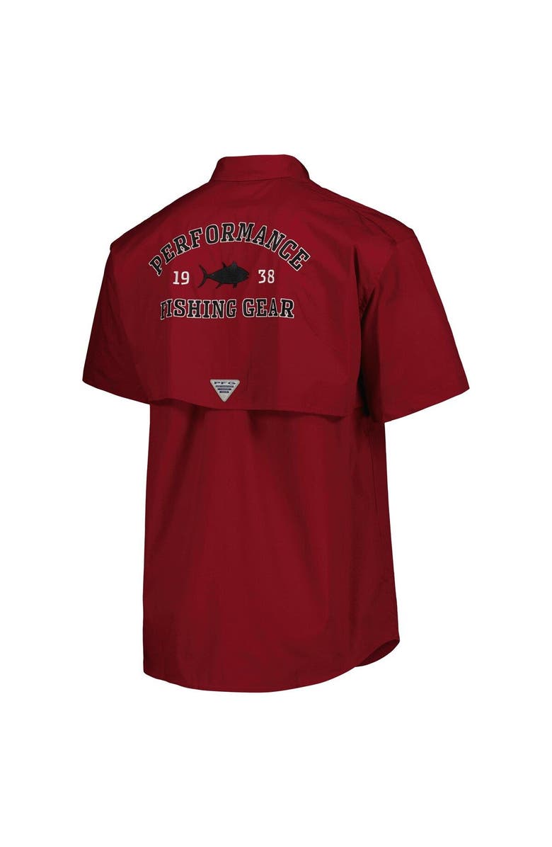 Columbia Men's Columbia Garnet South Carolina Gamecocks Bonehead Button-Up Shirt, Alternate, color, 