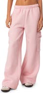 EDIKTED Wide Leg Cargo Sweatpants