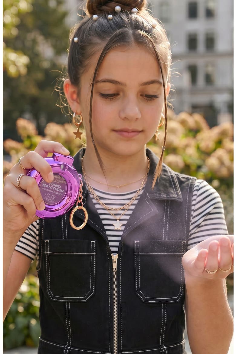 Kids' Summer Berry Hand Sanitizer Keychain, Alternate, color, PURPLE