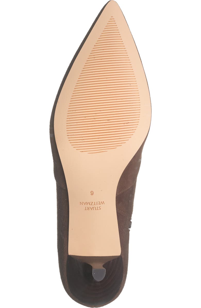 Stuart Weitzman Mara Zip Bootie, Alternate, color, Espresso/ Dark Brown