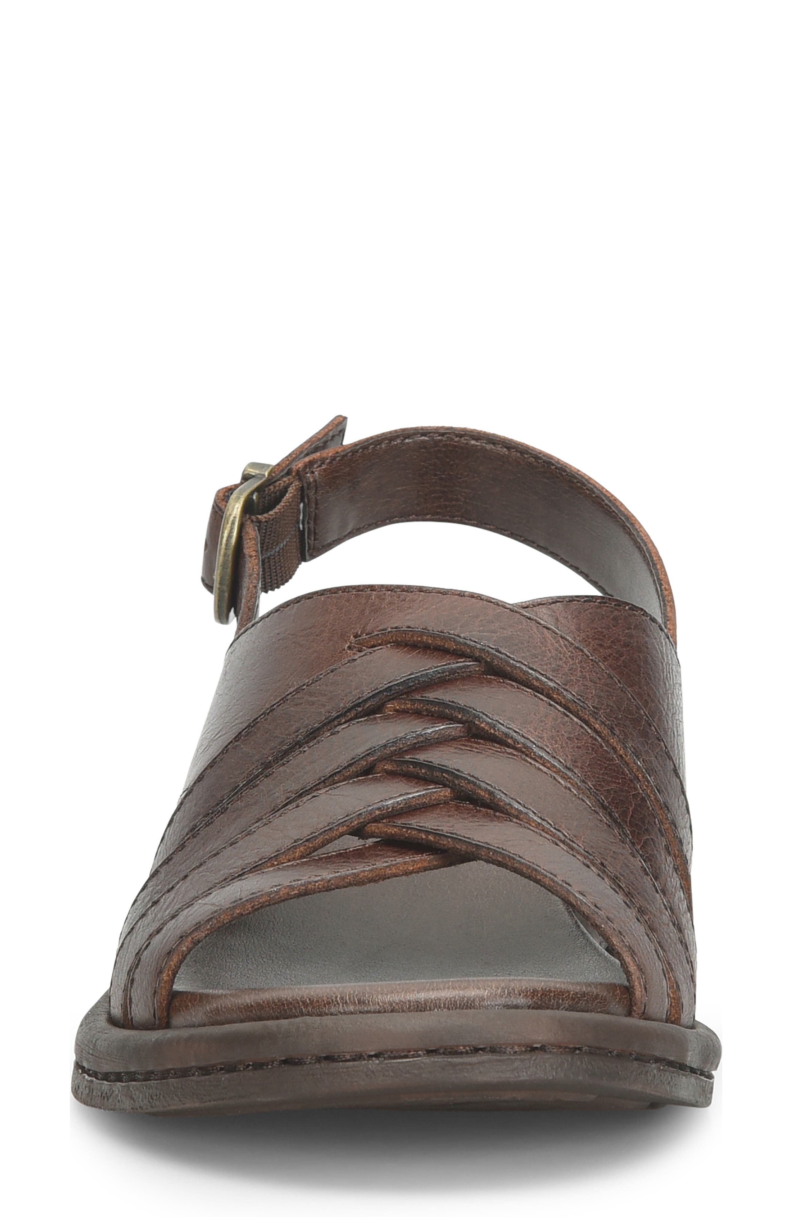 Remy Slingback Sandal, Alternate, color, BROWN LEATHER