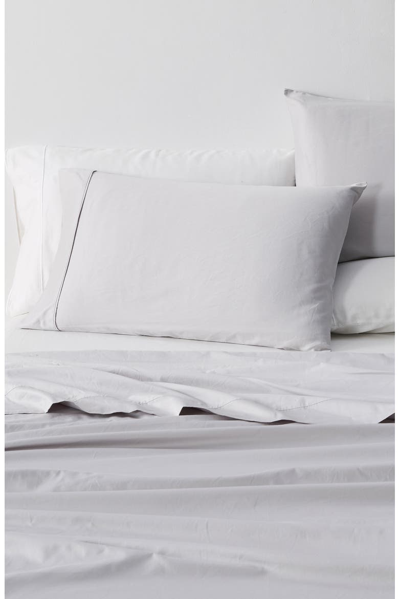 Cotton Sateen Sheet Set, Alternate, color, FOG GREY