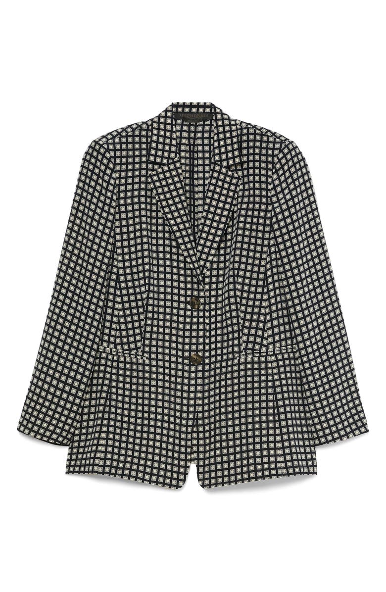 Marina Rinaldi Umano Silk Blazer, Alternate, color, Midnight Blue