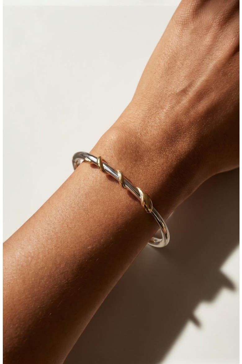 Dancing Snake Bangle Bracelet, Alternate, color, Gold