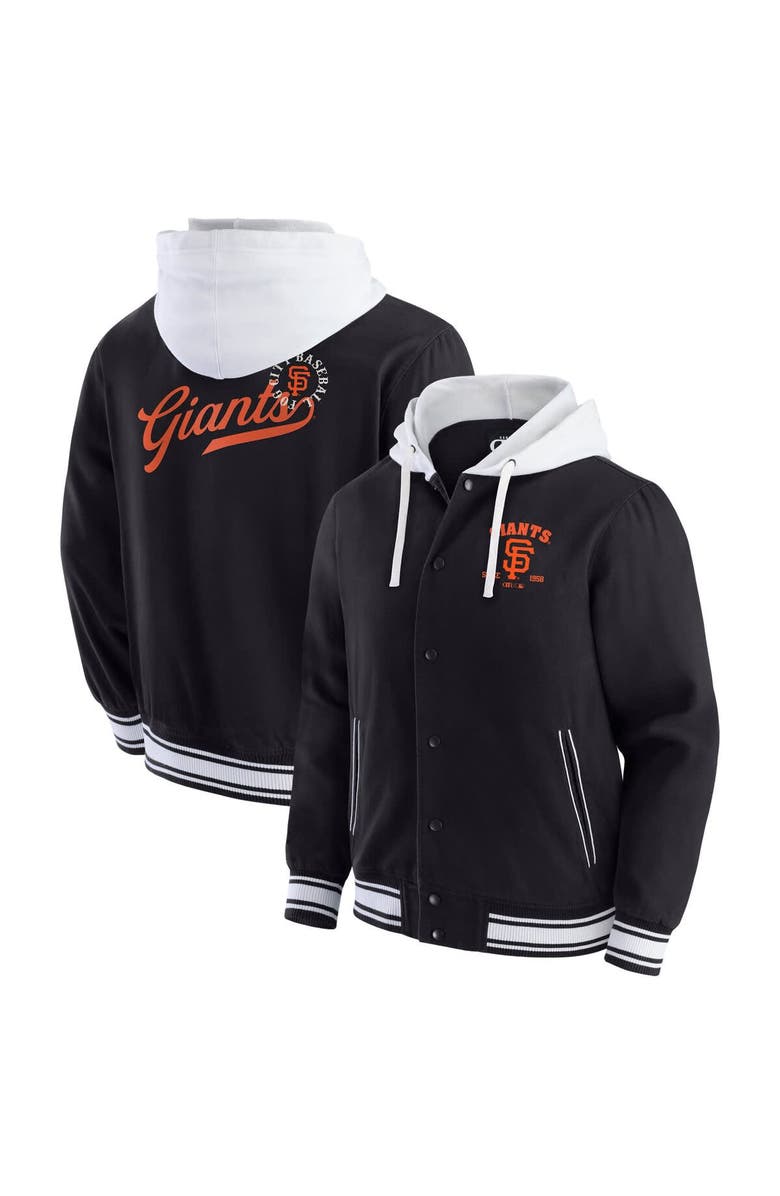 Darius Rucker Collection by Fanatics Men's Darius Rucker Collection by Fanatics  Black San Francisco Giants Full-Snap Hooded Jacket, Alternate, color, 