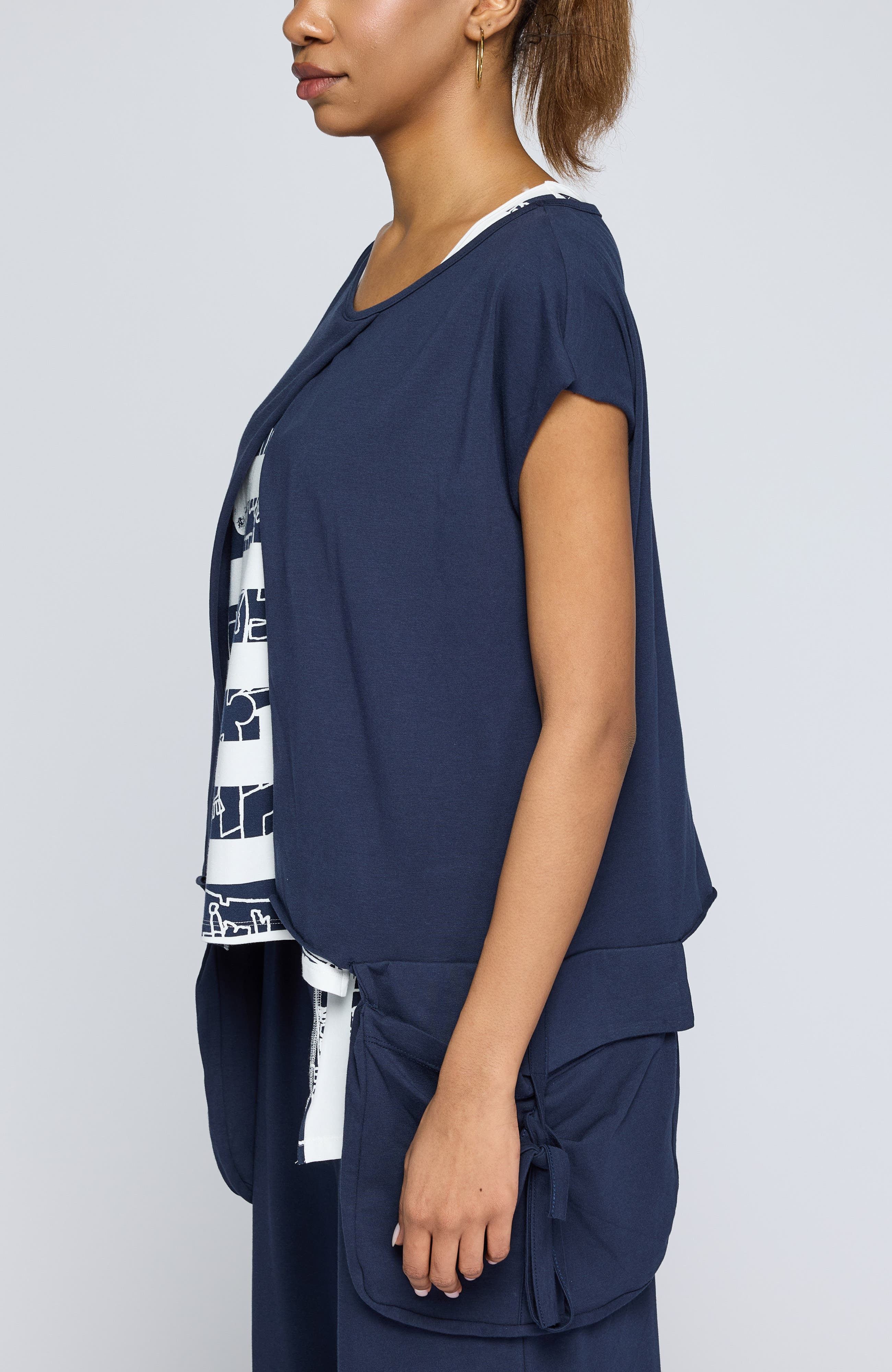 Elodie Boxy Jersey Blouse - image 4