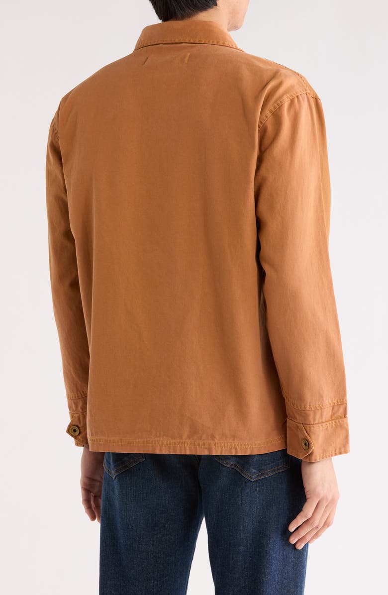 Imperfects Cunningham Organic Cotton Canvas Coat, Alternate, color, Bourbon