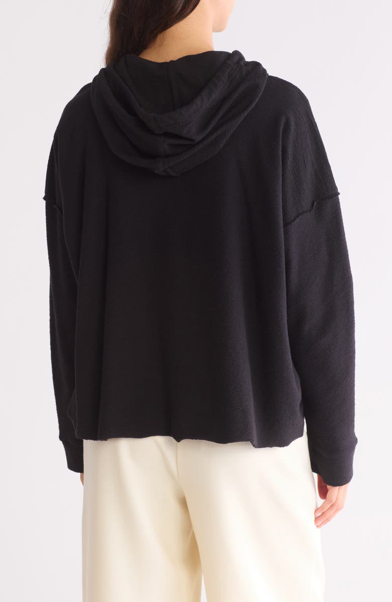 Eileen Fisher Organic Cotton Cropped Hoodie, Alternate, color, 