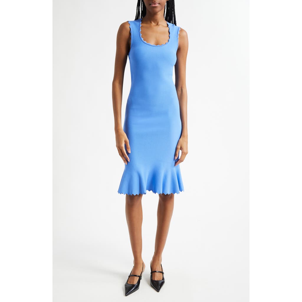 Shop Emporio Armani Stretch Milano Body-con Dress In Periwinkle