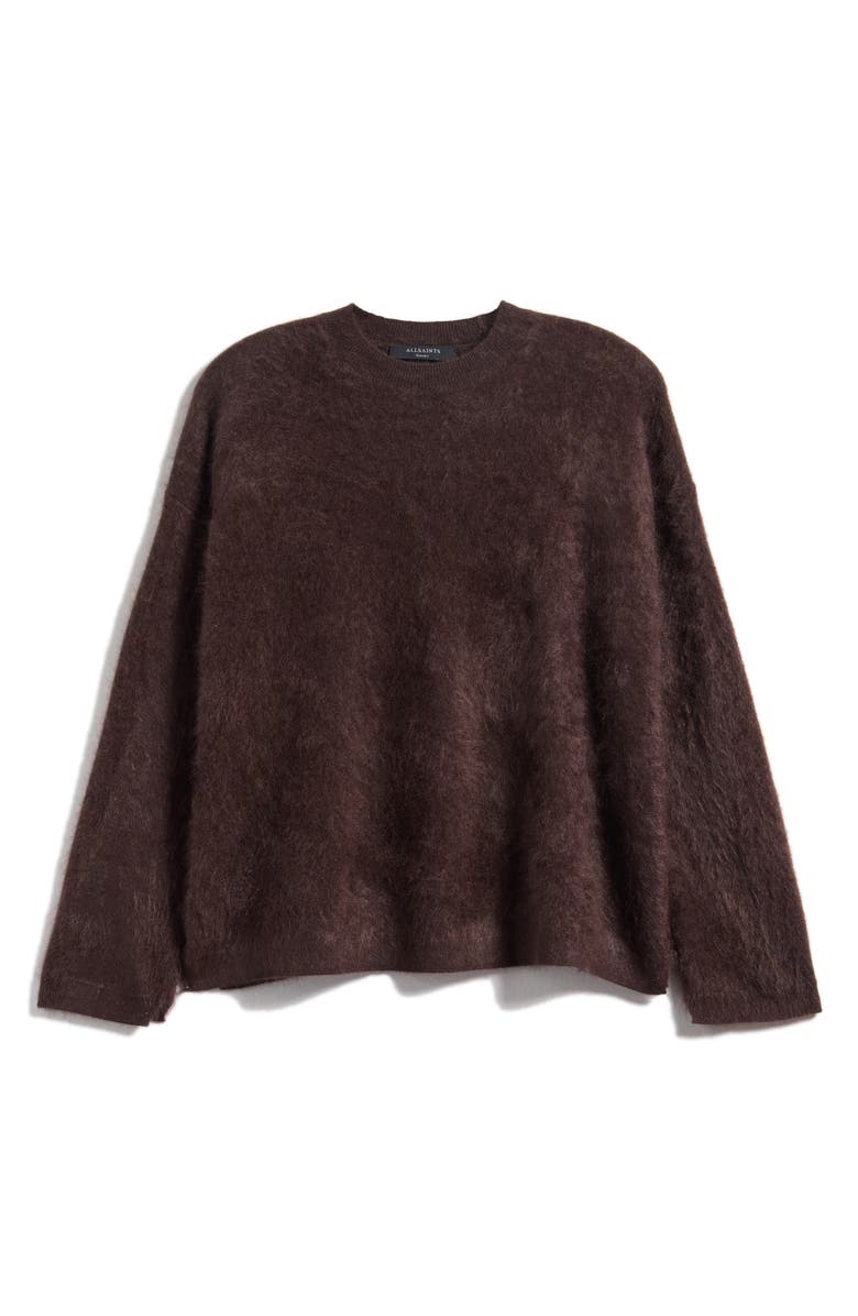 AllSaints Rebel Cashmere Crewneck Sweater, Alternate, color, Oxblood Red