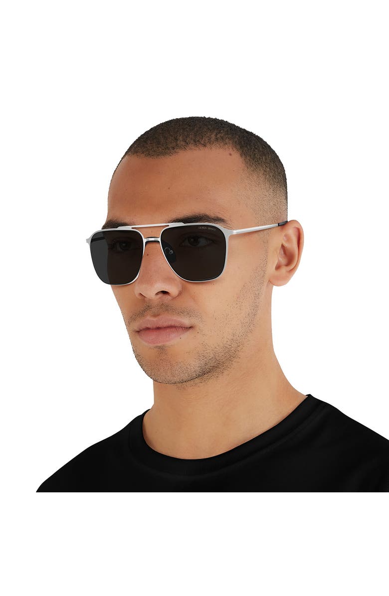 Giorgio Armani 58mm Square Sunglasses, Alternate, color, 