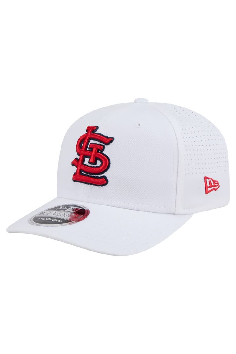 Men's New Era White St. Louis Cardinals COOLERA 9SEVENTY Adjustable Hat, Main, color, White