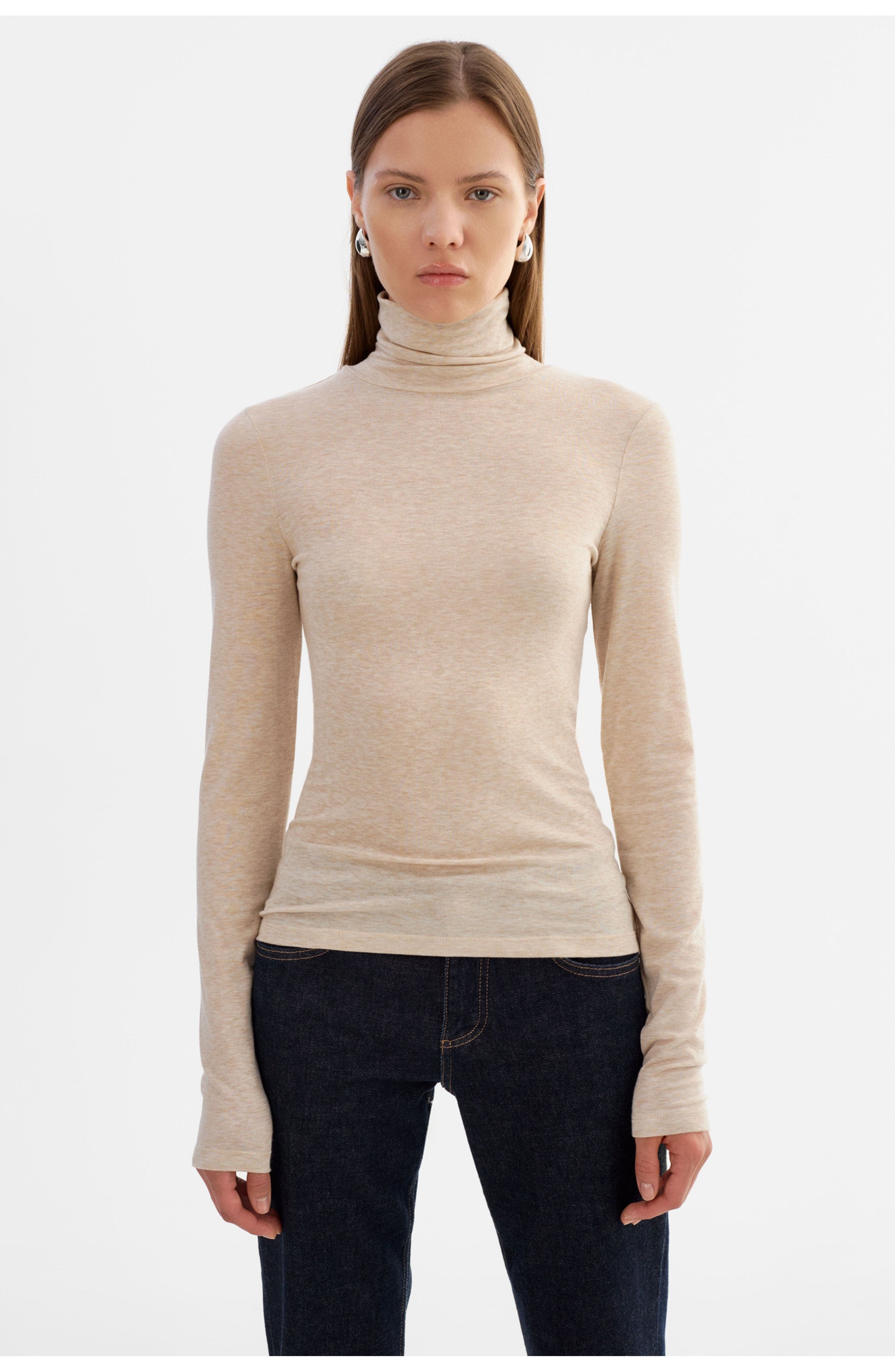 Sadie | Long Sleeve Mockneck Top - image 4