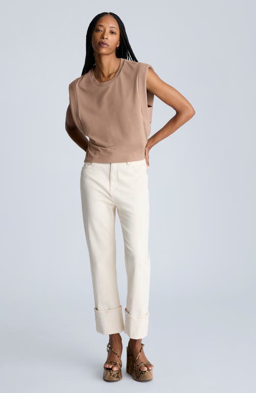Kenneth Cole Muscle Tank With High-low Hem In Chai
