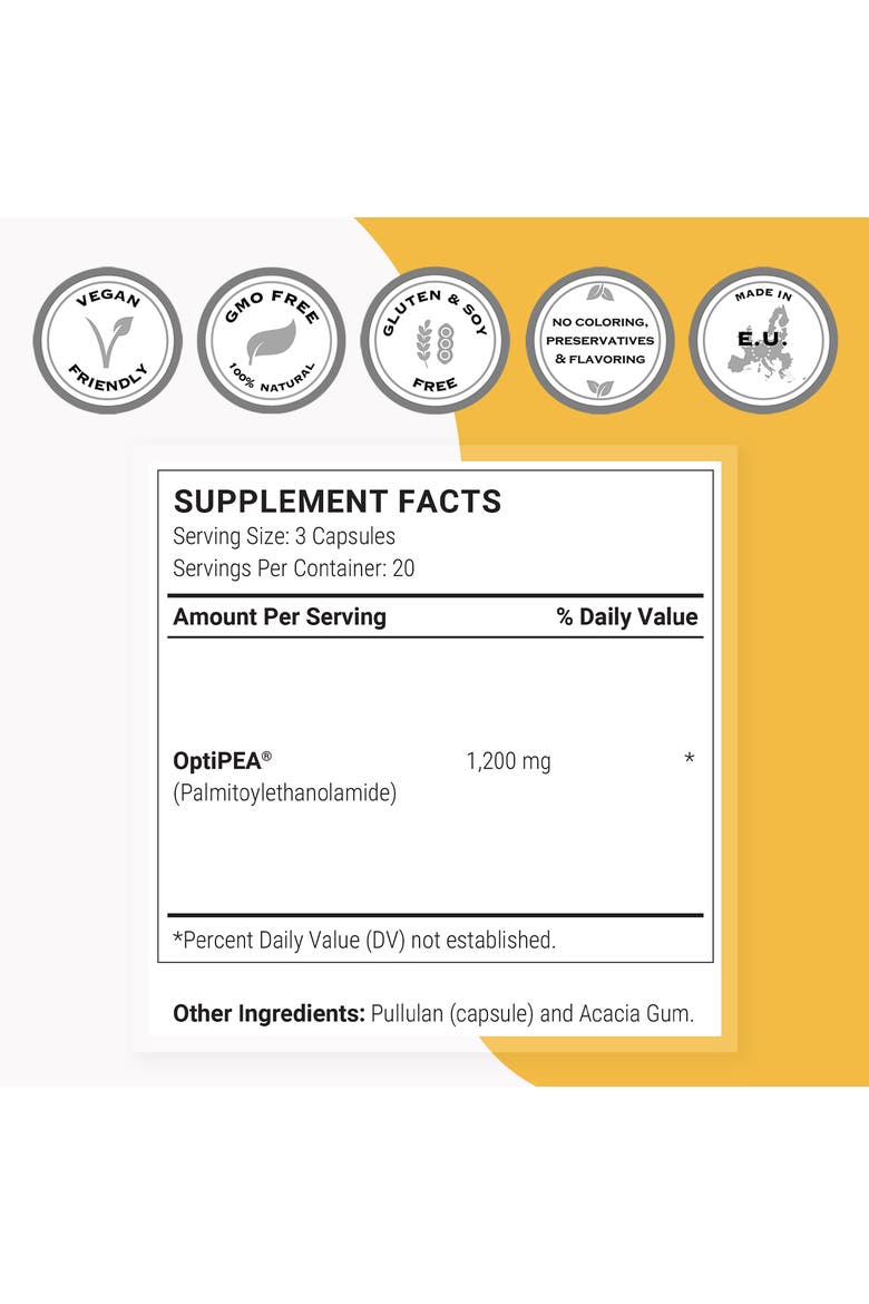 99% PEA Supplement 1200mg, Alternate, color, None