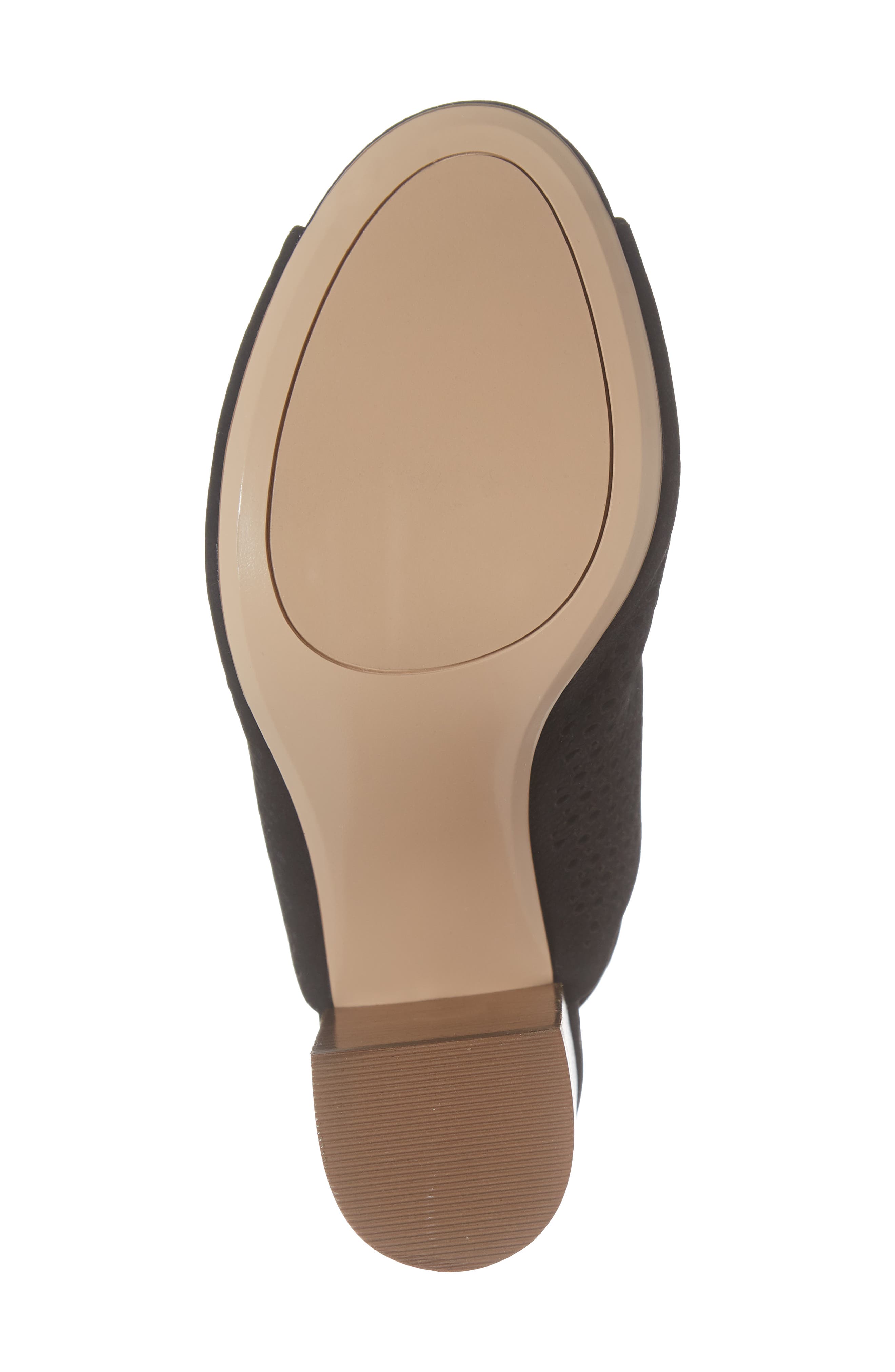 Demi Perforated Shield Sandal, Alternate, color, BLACK OILED NUBUCK