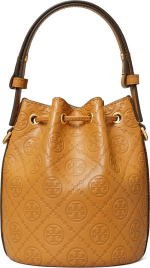 【Tory Burch】Mini T Monogram Debossed Bucket Bag Tory Burch Mini T Monogram Debossed Bucket Bag | Nordstrom