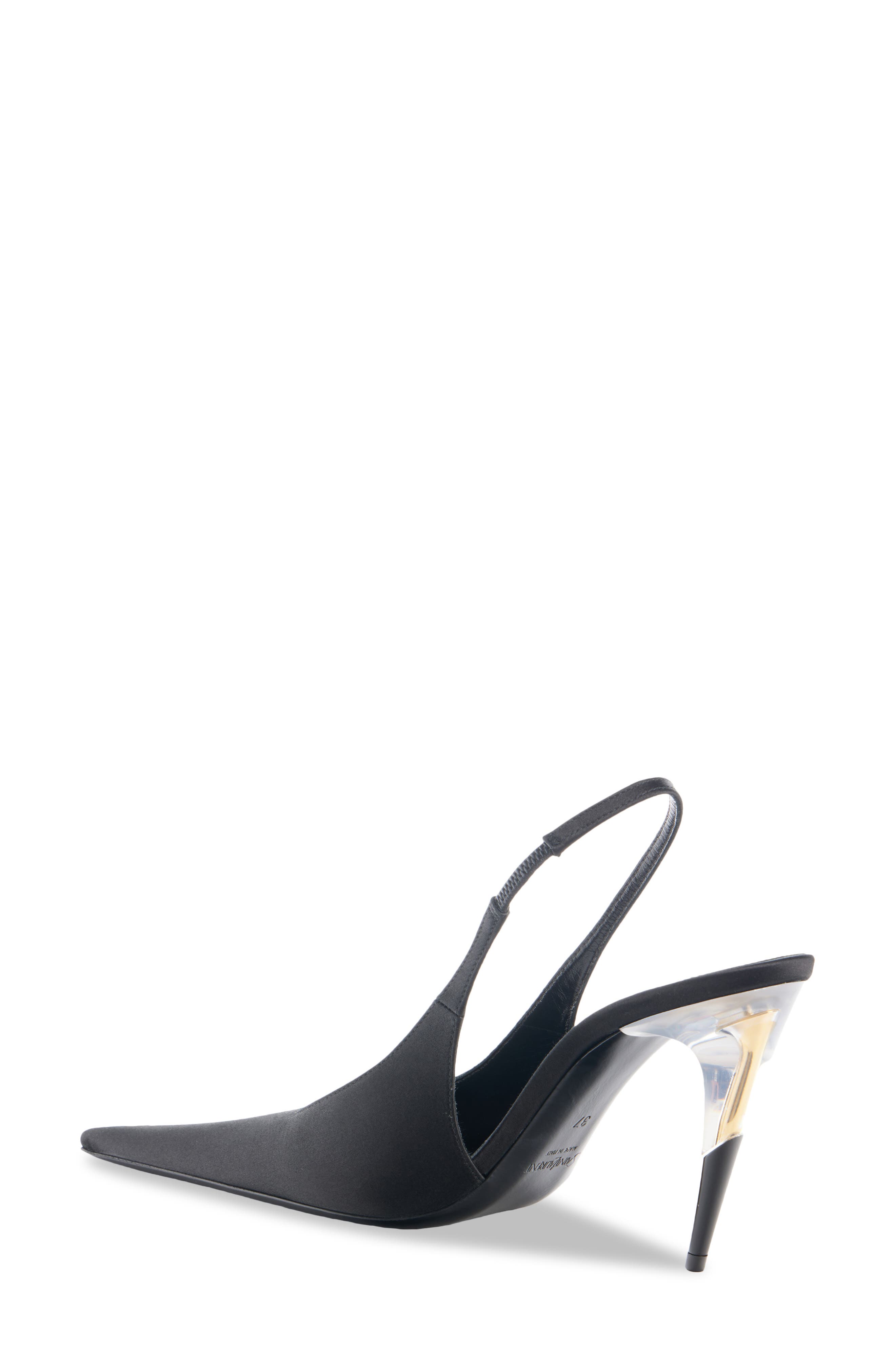 Goya Slingback Pump, Alternate, color, NOIR
