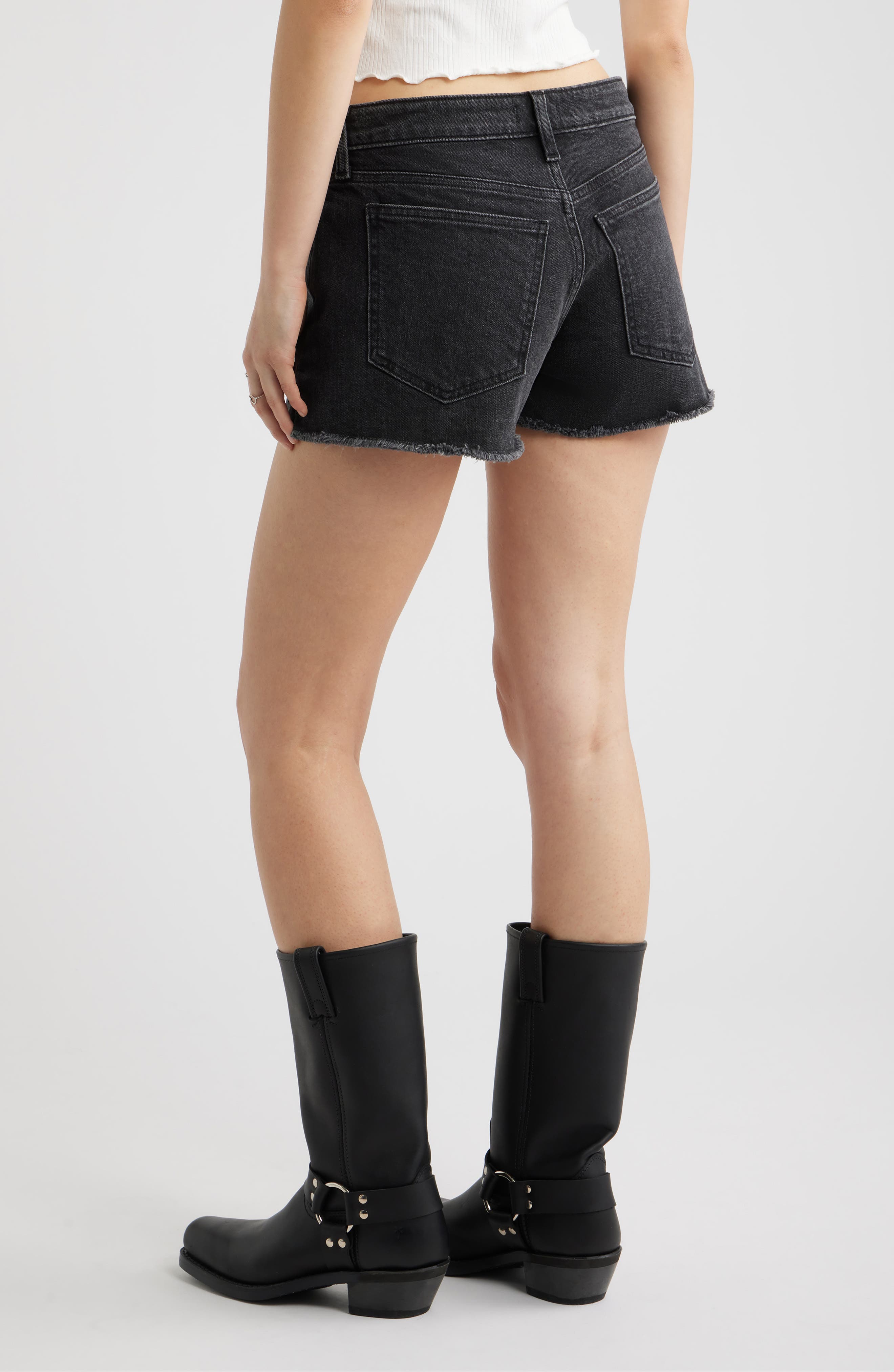 BP. Festival Low Rise Stretch Denim Cutoff Shorts (Women) | Nordstromrack