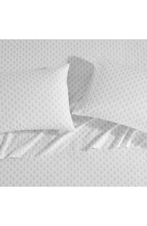 Laura Ashley Francesca 4-piece Cotton Sheet Set In Pastel Grey