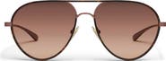 QUAY Say Less 59mm Aviator Sunglasses