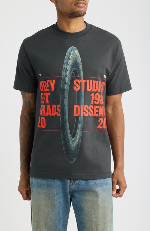 Chaos Dissent Graphic Cotton T-Shirt